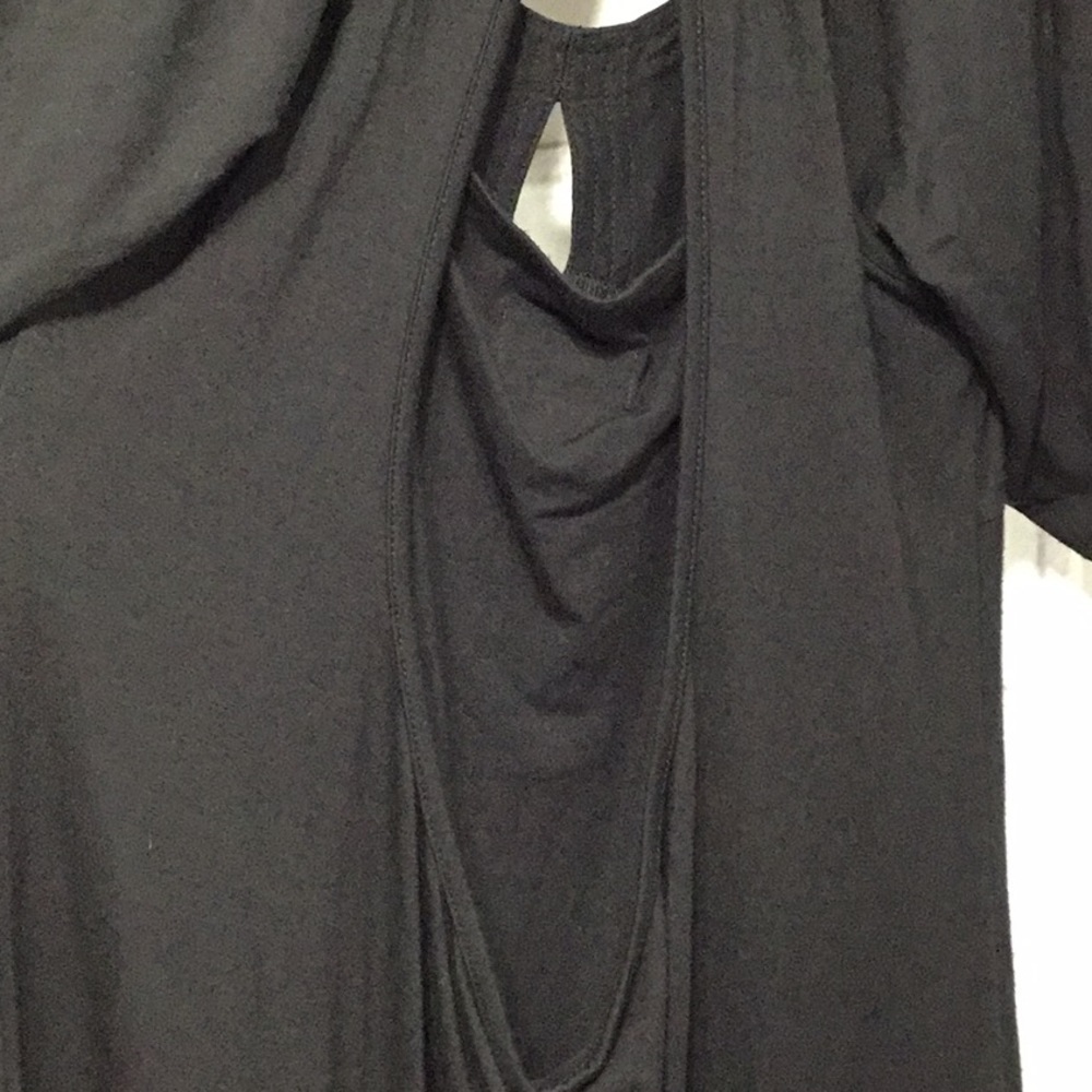 Karen Millen England Silk Trim Black keyhole Dress - Picture 5 of 8